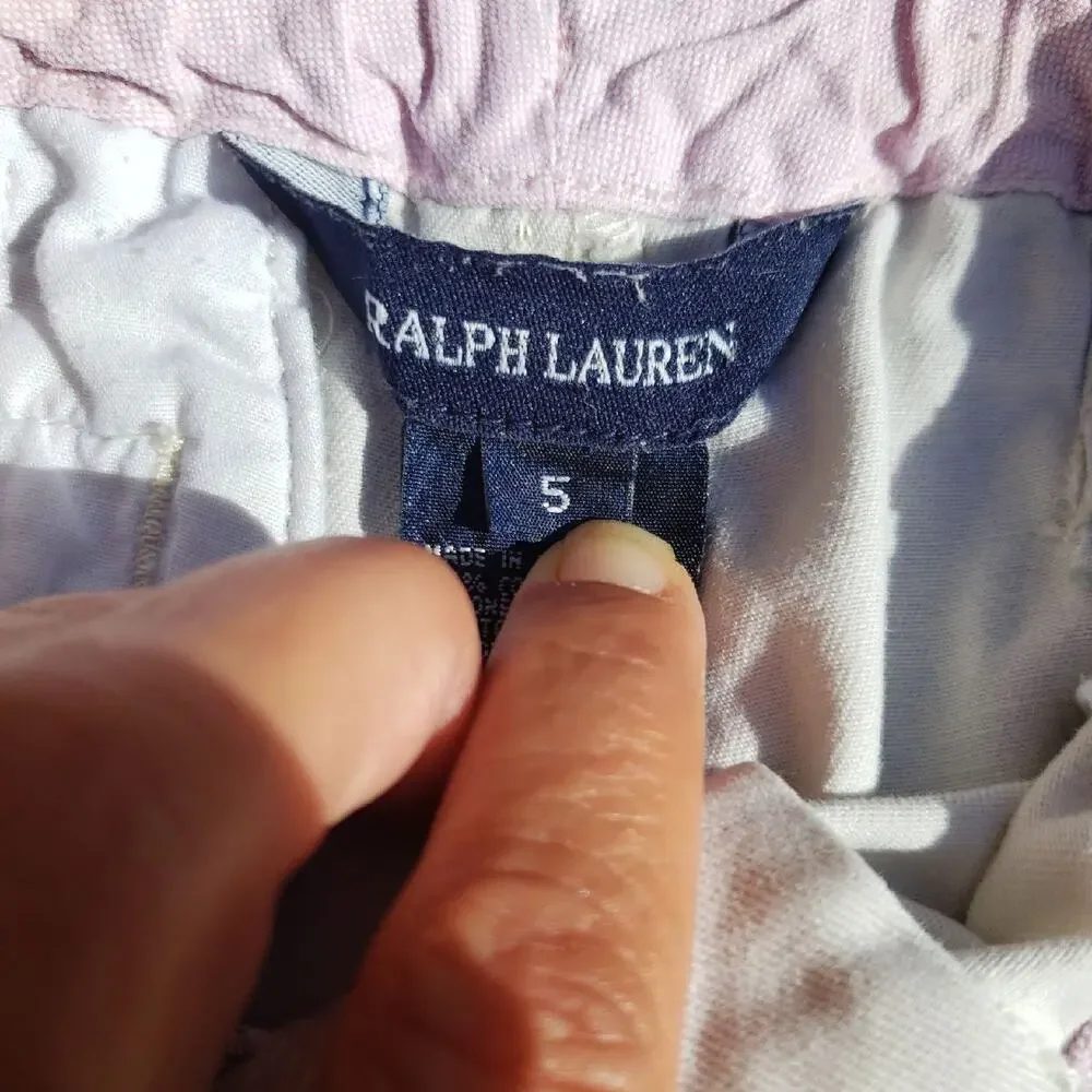 Ralph Lauren Girl's 5 Adjustable Waist Chino Shorts